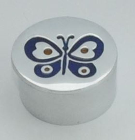 Picture of Small Round Butterfly Trinket Box - AEBS01