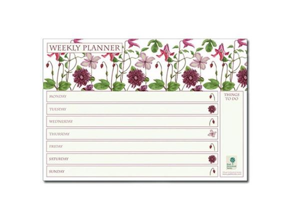 Picture of Weekly Planner Pad - Clematis - DP306