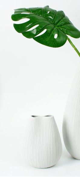 Picture of Small White Potter Vase - DVPO02W