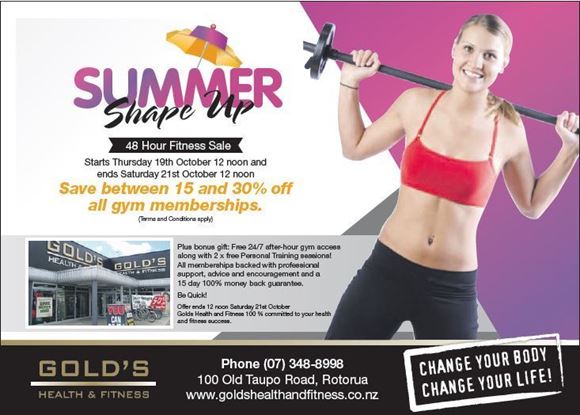 Picture of Rotorua Summer Shape Up Sale