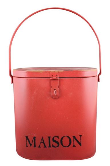 Picture of BUCKET MAISON 40CM RED - SD0369