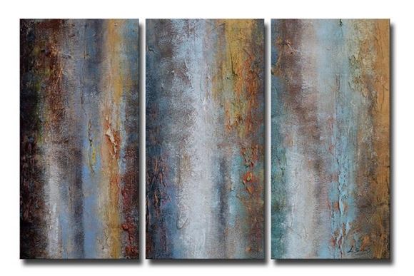 Picture of 100% Hand painted Triptych on canvas and wooden frame. 20% discount