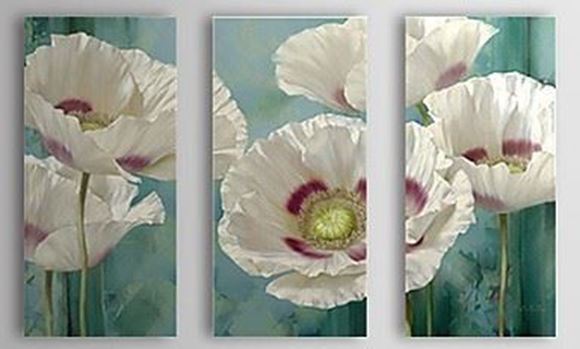 Picture of 100% Hand painted Triptych on canvas and wooden frame. 20% discount