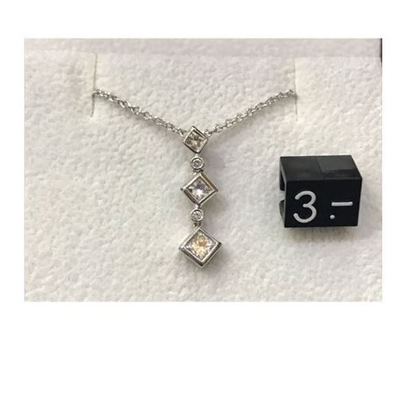 Picture of Diamond Set Pendant on 9CTW 45cm Chain