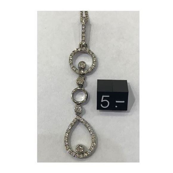 Picture of 18CTW Diamond Drop Pendant & 9CTW 45cm Chain
