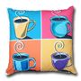 Picture of CUSHION COVER POP ART COFFEE 45X45 - LC018