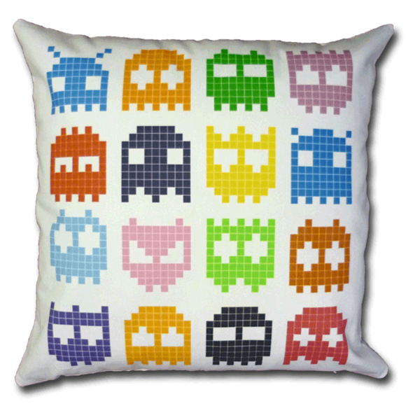 Picture of CUSHION COVER SPACE INVADER SHADOW 45X45 - LC033