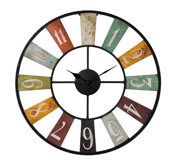 Picture of IH018 - CLOCK WALL CAROUSEL 45CM