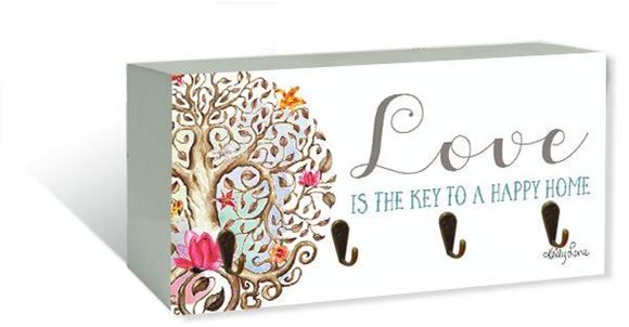 Picture of KCW9903 - Key Hook 10x20 Tree of Life LOVE