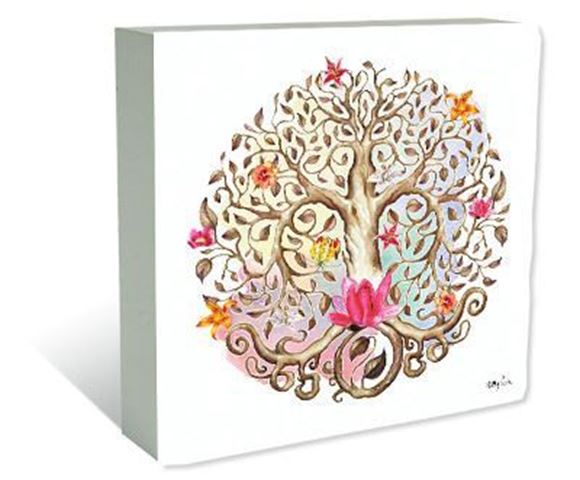 Picture of KCW9913 - Plaque Block 40x40 Tree of Life TREE