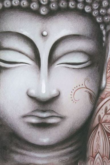 Picture of KDYY0454 - Painting 60x90 Henna Buddha