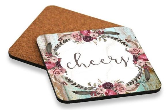 Picture of KTW0005 - Coaster S/6 10x10 Boho Dreams Cheers