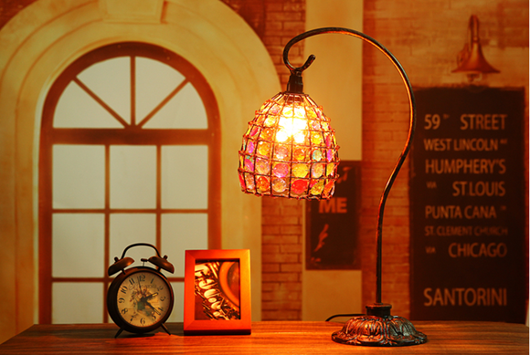 Picture of TIFFANY Style Handmade Colourful Bead Lamp