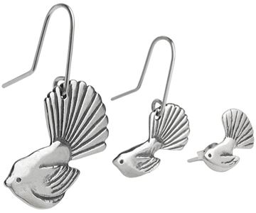 Picture of Fantail Earrings Silver Collection