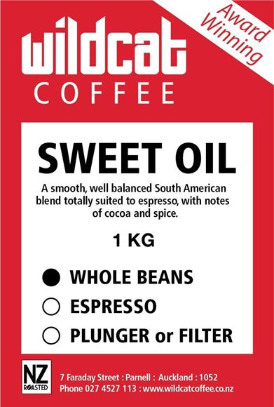Picture of Wildcat Sweet Oil Blend Roasted Coffee Beans