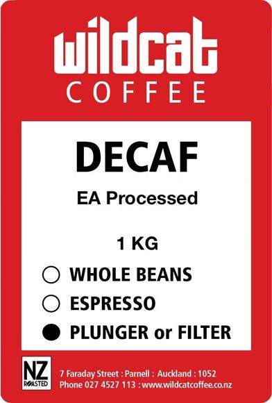 Picture of Wildcat Decaf Roasted Coffee PLUNGER/FILTER GRIND