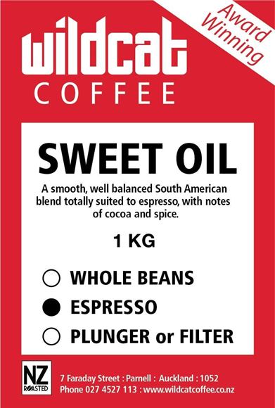 Picture of Wildcat Sweet Oil Blend Roasted Coffee ESPRESSO GRIND
