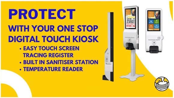 Picture of One Stop Digital Touch Kiosk - Single Touch Option (5 units)