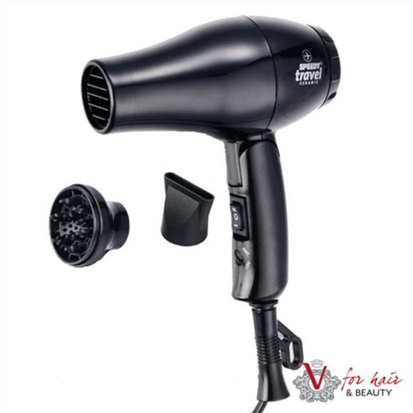 Picture of Speedy Travel Hair Dryer 1000W - Black - Delivery included