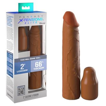 Picture of Fantasy X-Tensions Elite 2" Silicone Extension - Tan