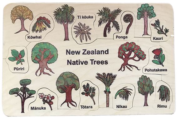 Picture of NEW RELEASE - New Zealand Native Trees Puzzle - NZ Made