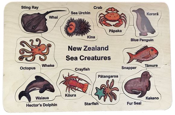 Picture of NEW RELEASE - NZ Sealife Wooden Puzzle - NZ Made