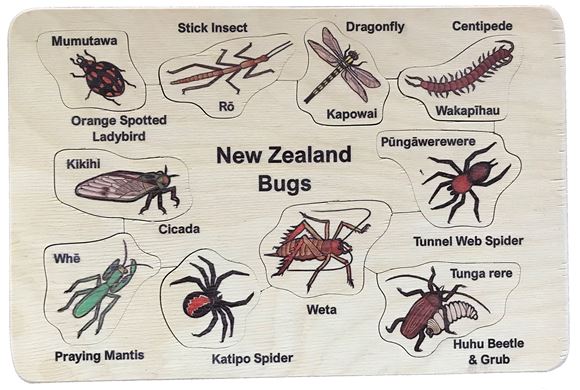 Picture of NEW RELEASE - NZ Bugs Wooden Puzzle - NZ Made