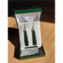 Picture of NZ Greenstone/ Pounamu Hook Earring with Silver Hook  GS2501BX