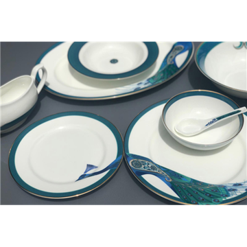 Picture of Peacock Dinner Set - 34 Piece