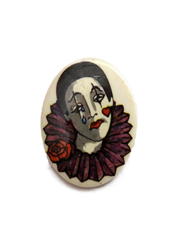 Picture of HANDPICKED Sad Clown Brooch
