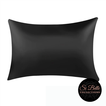 Picture of Si Belle Collections - Black Satin Pillowcase - Delivery Included