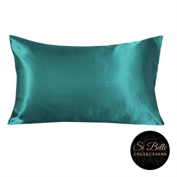 Picture of Si Belle Collections - Turquoise Satin Pillowcase - Delivery Included