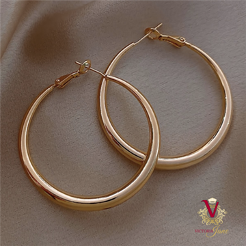 Picture of Victoria Jane - Classic Gold Hoop Earrings - Delivery Included