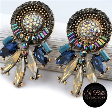 Picture of Si Belle Collections - Blue Festival Fun Earrings - Delivery Included