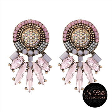 Picture of Si Belle Collections - Pink Festival Fun Earrings - Delivery Included