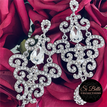 Picture of Si Belle Collections - Higher Love Collection - White Hot Drop Earrings - Delivery Included