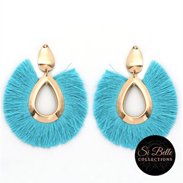 Picture of Si Belle Collections - Blue Simba Earrings - Delivery Included