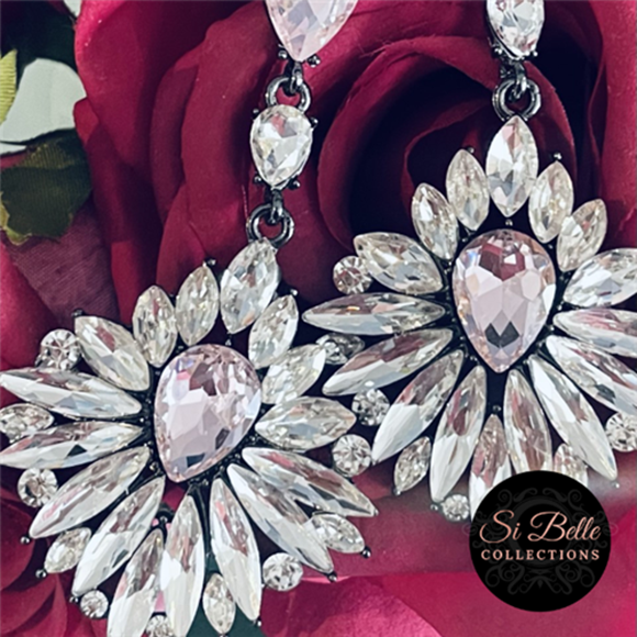 Picture of Si Belle Collections - Higher Love Collection - Pink Show Girl Earrings - Delivery Included