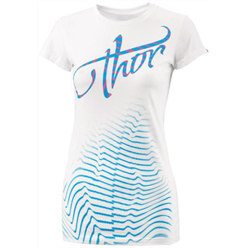Picture of Womens T-shirt Thor MX Zebra White XS & Medium & Large