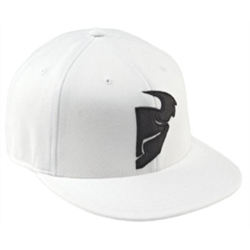 Picture of Hat Thor MX Warrior White Flat Bill Small Medium