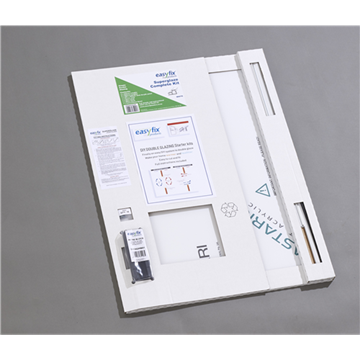 Picture of EASYFIX DIY SuperGlaze White Profile Kit, 1200x600mm window