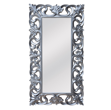 Picture of Large Ornate Frame Mirror - Antique Silver