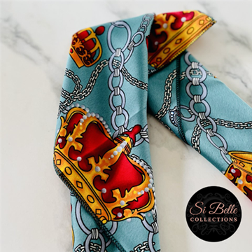 Picture of Si Belle Collections - Blue Charlie King Scarf - Delivery Included