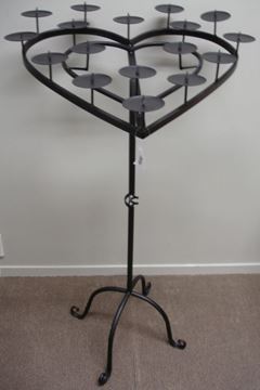 Picture of Metal Heart Shape Candle Holder