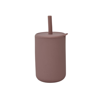 Picture of Silicone cup with straw - Pink