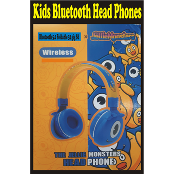 Picture of Kids Bluetooth Headphones (Monster Blue) with 32gig card and Free Delivery