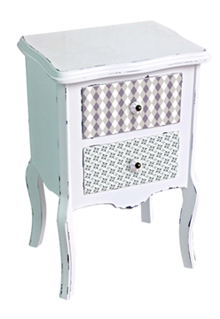 Picture of Vivihome Patchwork Print Bedside Cabinet (PK-C001) Waikato & Auckland ONLY