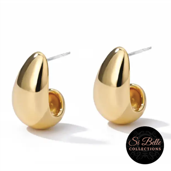Picture of Si Belle Collections - Solid Gold Drop Earrings - Delivery Included