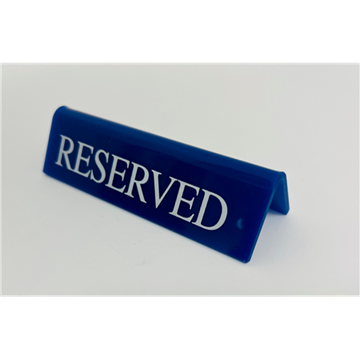 Picture of Cafe RESEVERED Table Sign, Blue