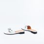 Picture of Benny Slide - White/Silver - Size 39